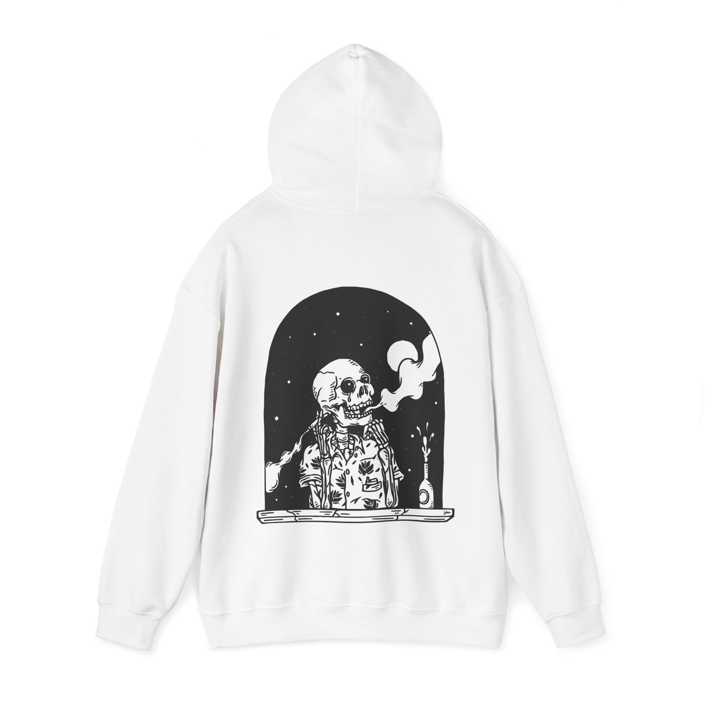 The Inside Out Skeleton Hoodie Black & White