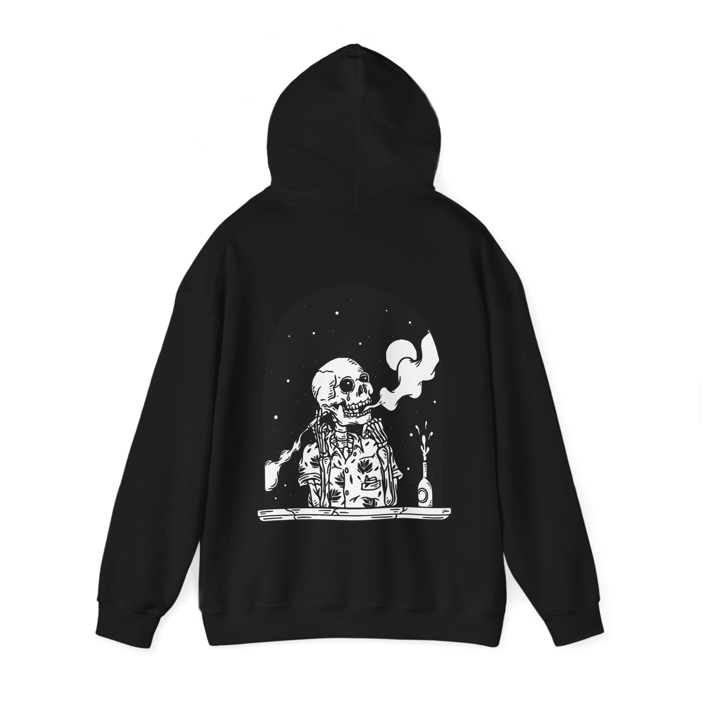 The Inside Out Skeleton Hoodie Black & White