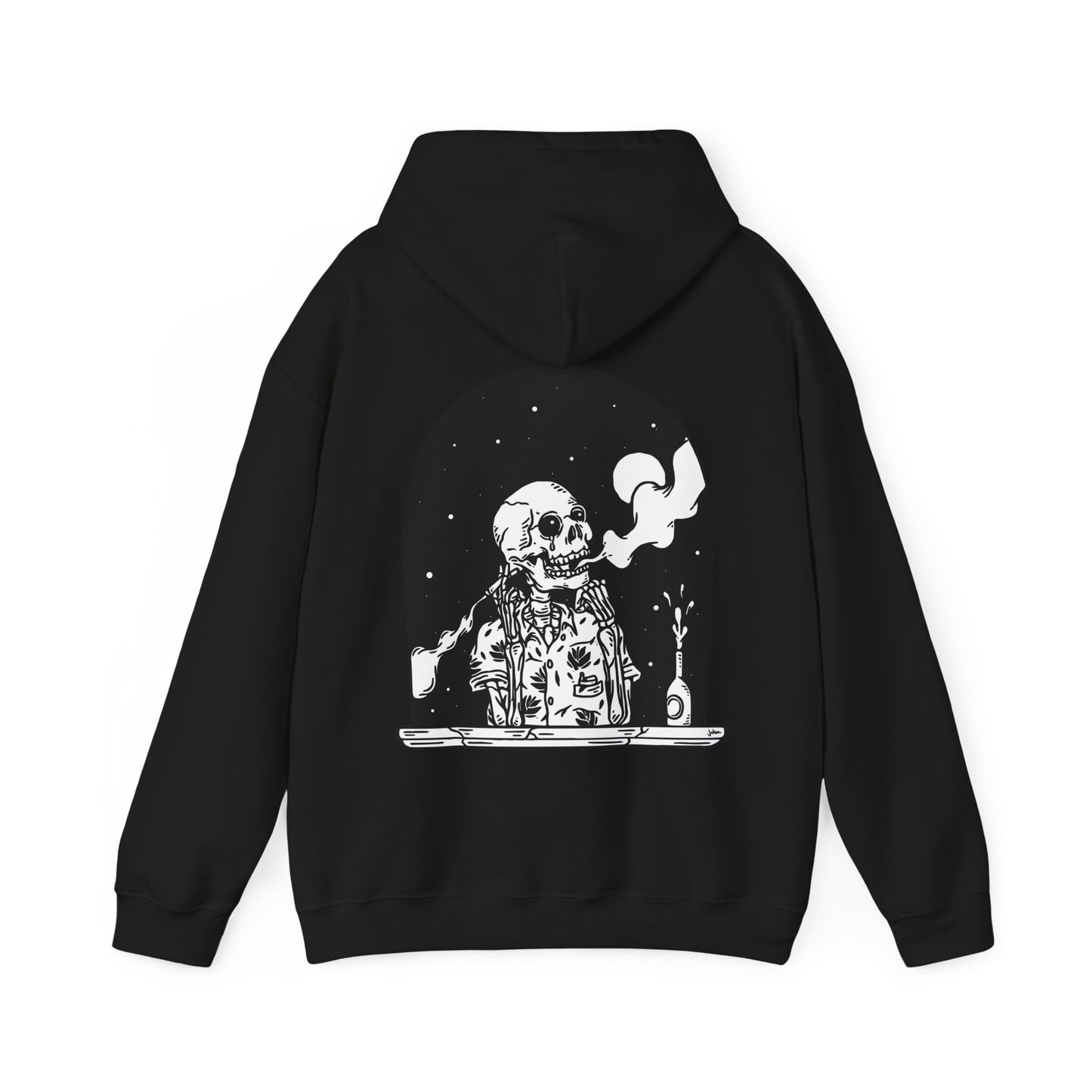 The Inside Out Skeleton Hoodie Black & White