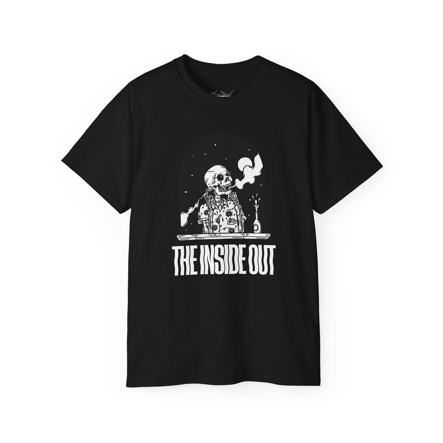 TIO Smoking Skeleton Shirt Black & White