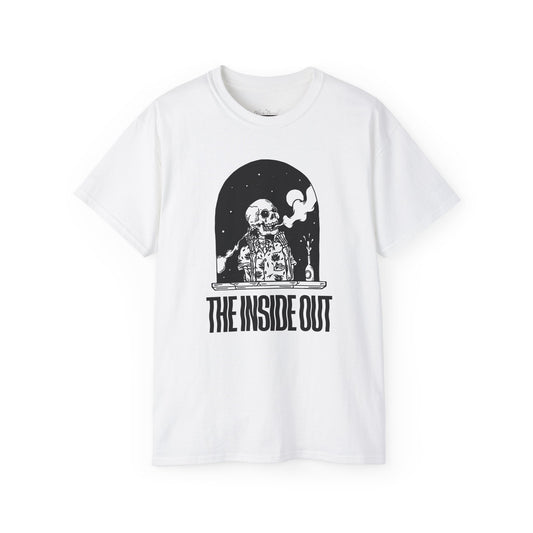 TIO Smoking Skeleton Shirt Black & White