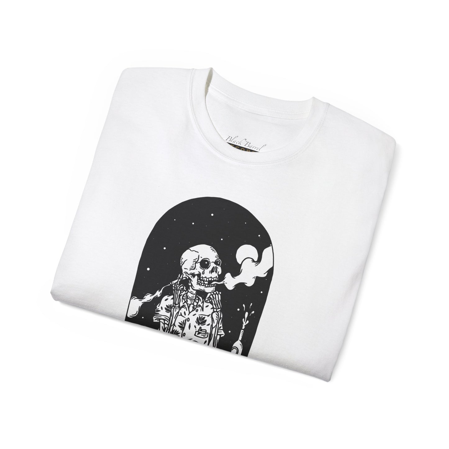 TIO Smoking Skeleton Shirt Black & White